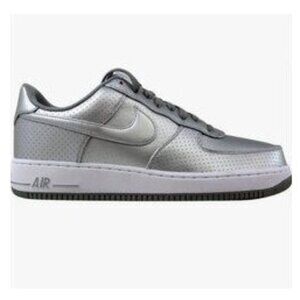 Nike Air Force 1 LV8 Dream Team Metallic Silver Low Sneaker Good Cond - 8.5